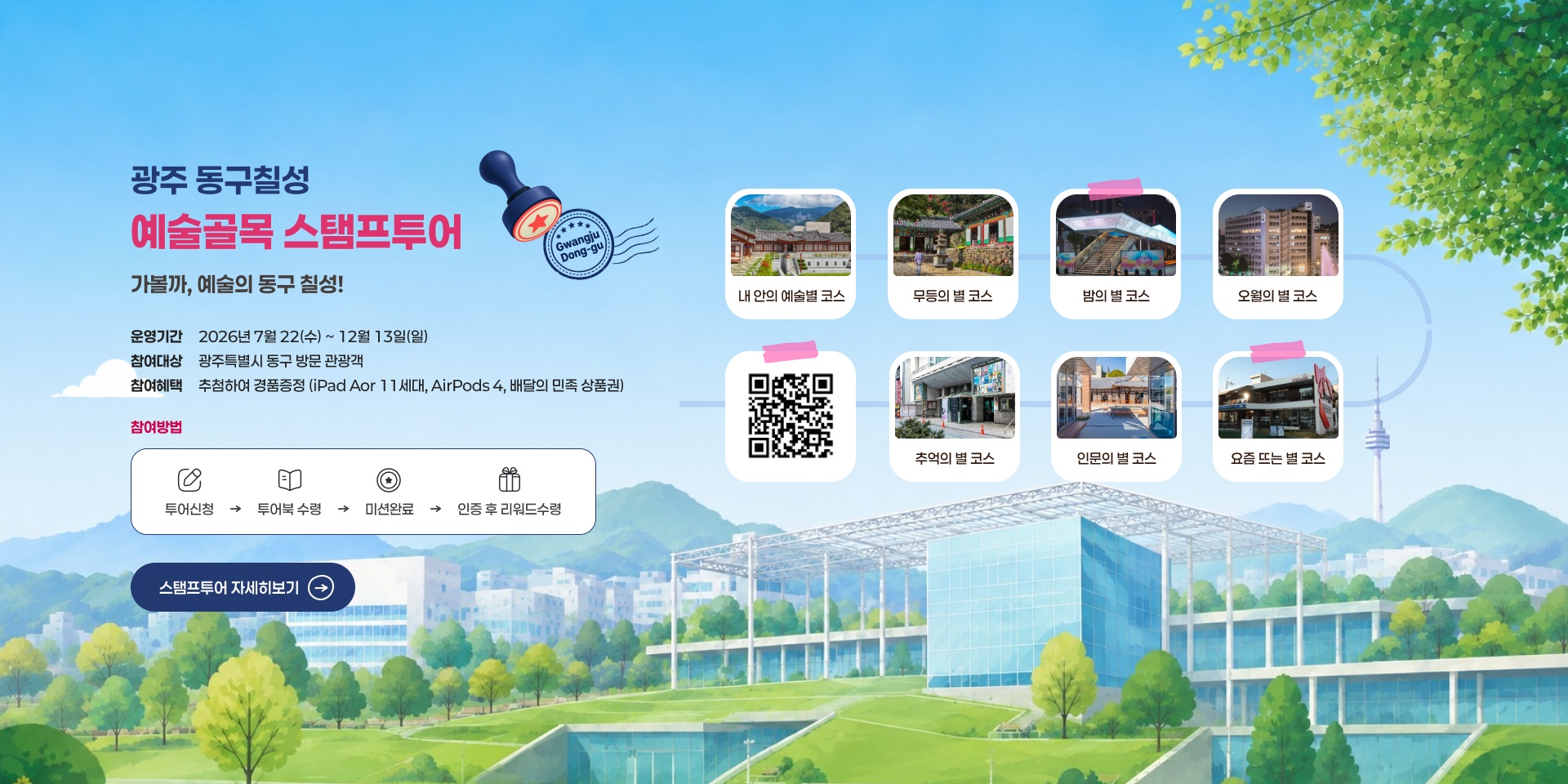 광주 동구칠성 예술골목스탬프투어